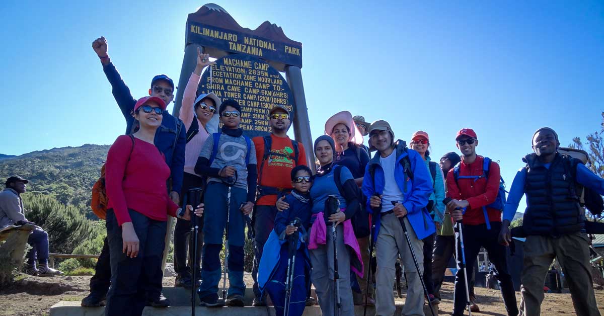 Adventure Pulse Group on Mount Kilimanjaro National Park