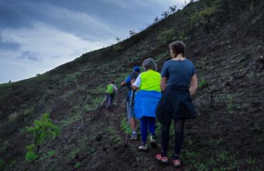 People on a trek