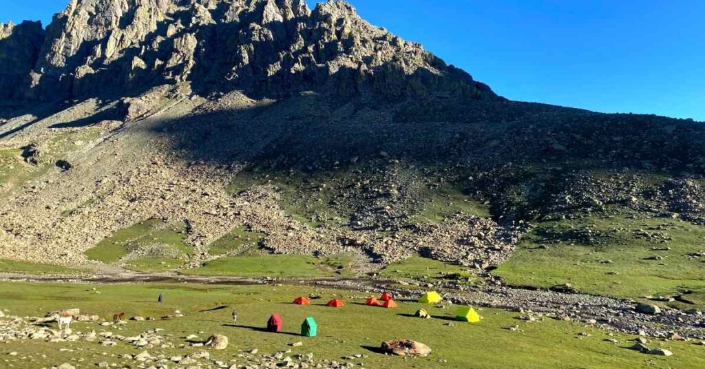 Kashmir Great Lakes campsite with a view, adventure-pulse