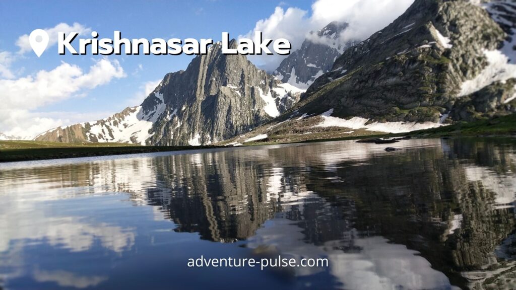 Krishnasar Lake on the Kashmir Great Lakes Trek.