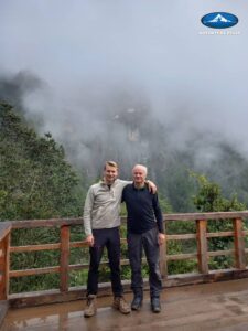 Bhutan Trek, Trekkers at the Tigers Nest Monastery View Point