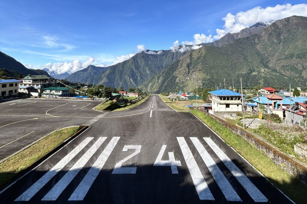 Lukla airport in Nepal