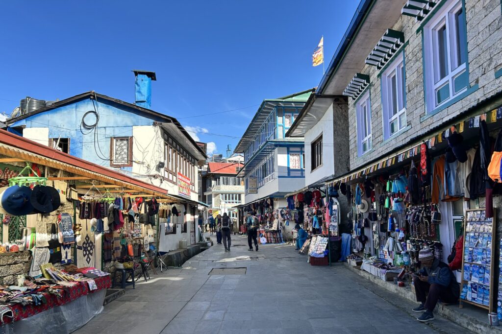 Streets of Lukla on the Everest Base Camp Trek Start Point