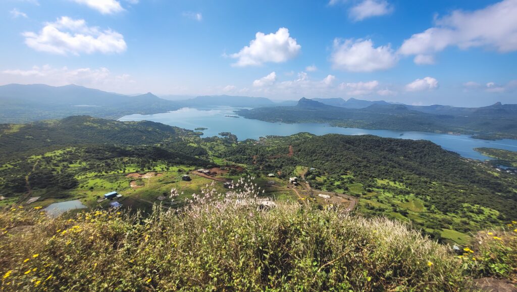 Pawna Lake from Visapur Fort