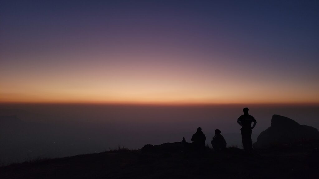 Sunset at Konkankada of Harishchandragad 