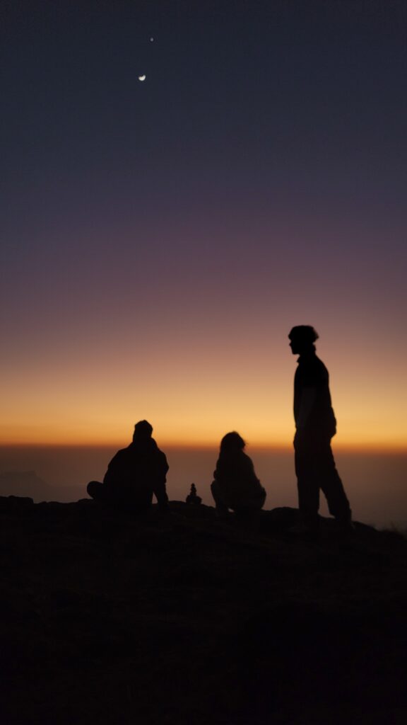 Silhouettes at Twilight on Konkankada