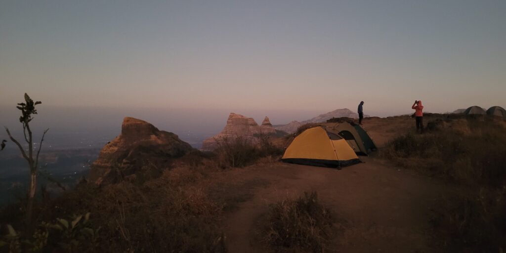 Early morning before sunrise at Harishchandragad
