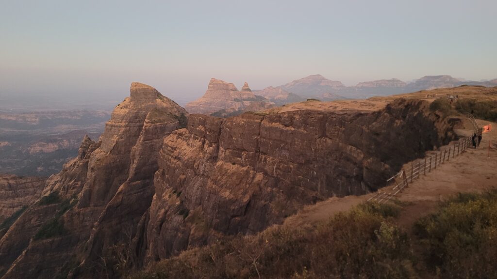 Konkankada of Harishchandragad before sunrise