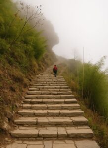iconic-staircase- pathways -in-annapurna-base-camp-trek