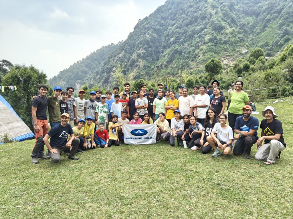 Our first group picture together at our lunch spot by a flowing stream..