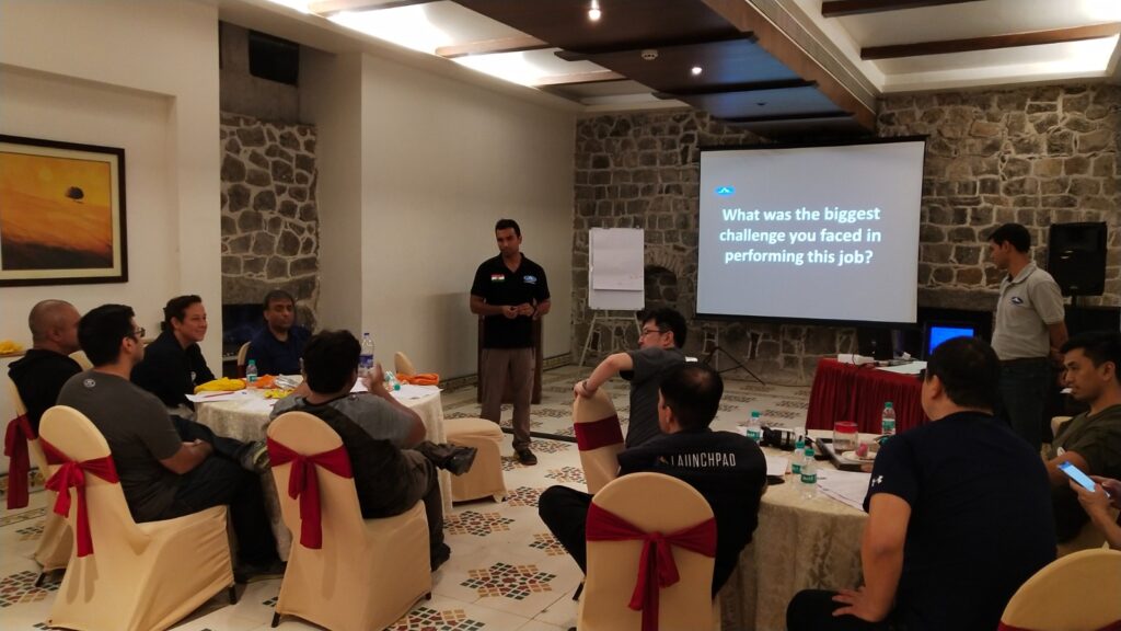 Team building activity, corporate training program