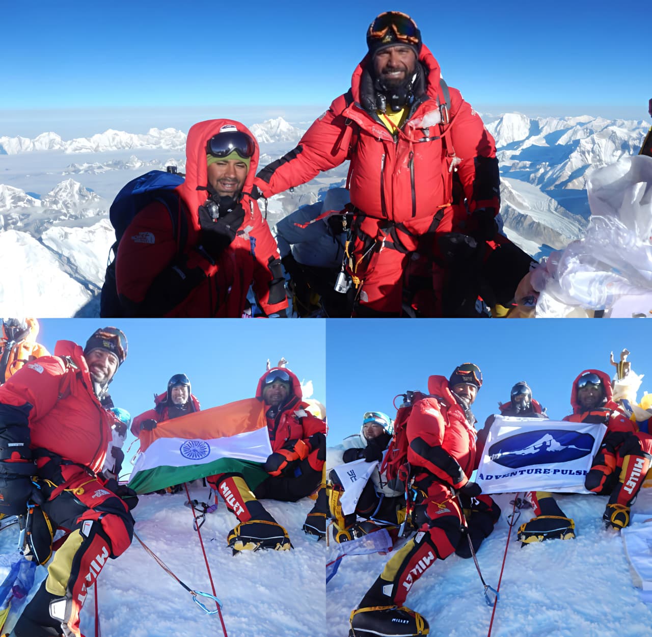 Picture on the Summit of Mount Everest - Nepal Side - 18th May, 2018.