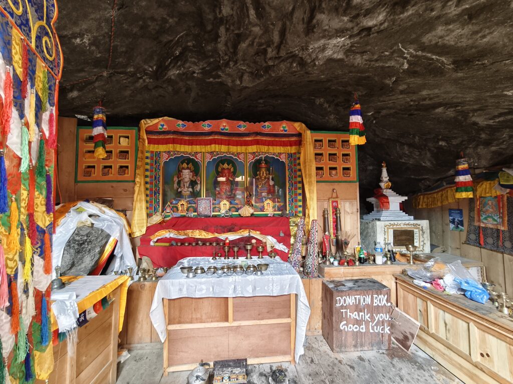 Lungsumgba Gompa, a Buddhist monastery 