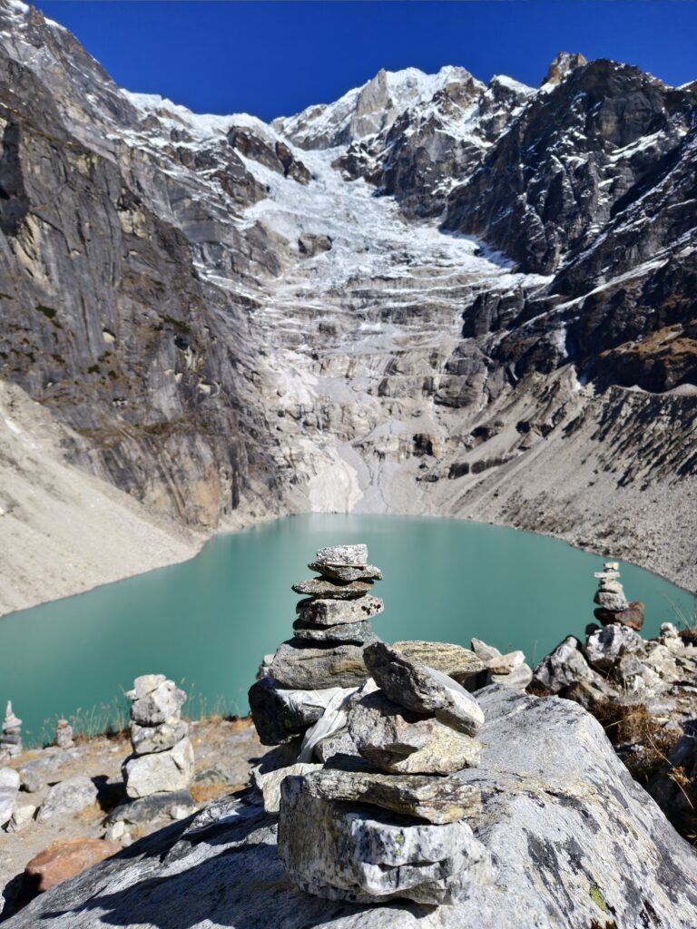 Sabai Tsho (or Salleri Tsho) lake on the MeraPeak trail.