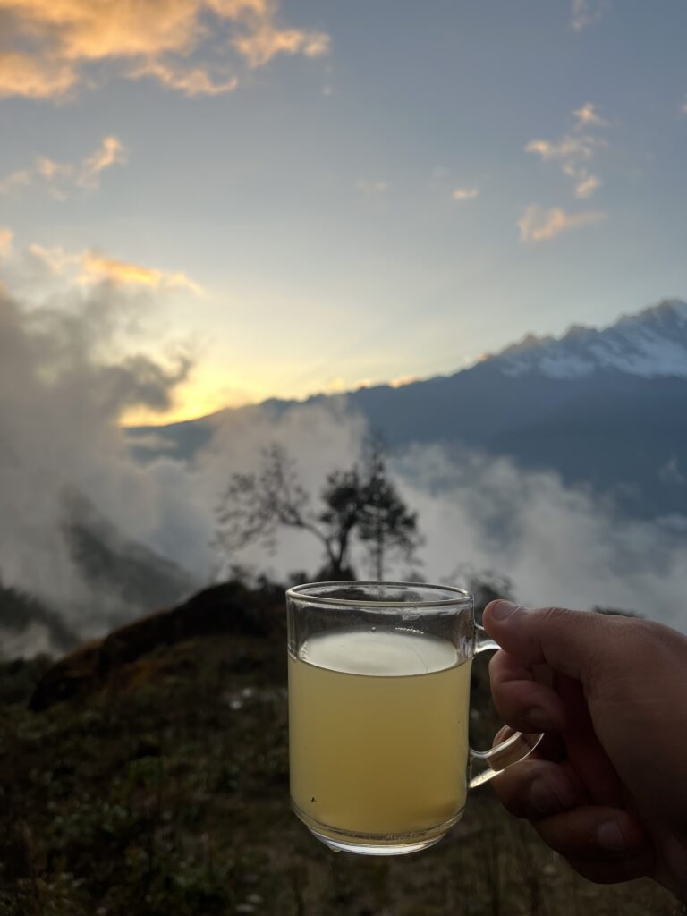 Sunset in the mountains
