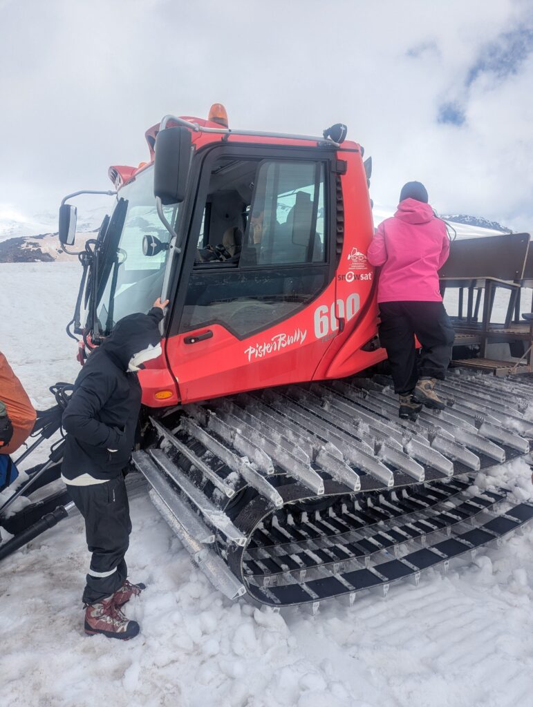 Snow cat on Elbrus