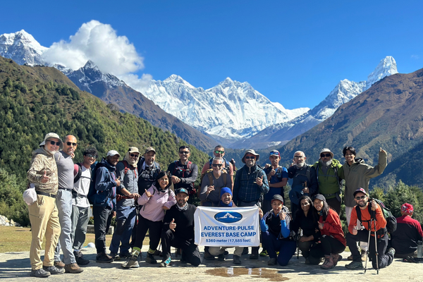 Everest Base Camp Trek group with Mount Everest views in Nepal