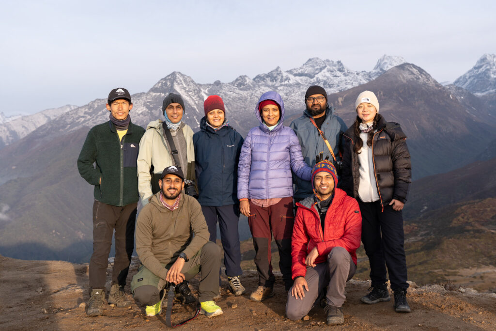 Team Portrait at Dzongri Top