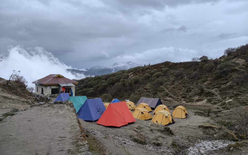 Dzongri in the evening after camp was set.