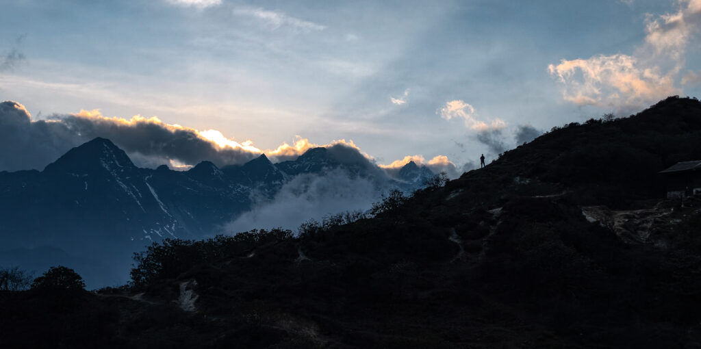 Last sunset at Dzongri